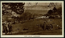 Ref 1285 - Early Postcard - Happy Valley - Llandudno Caernarvonshire Wales - Caernarvonshire