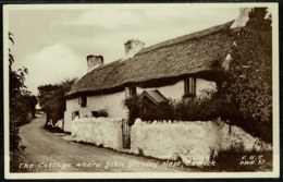 Ref 1285 - Postcard - The Cottage Where John Wesley Slept - Oxwich Gower Glamorgan Wales - Glamorgan