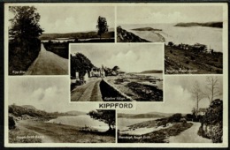 Ref 1286 - Early Multiple View Postcard - Kippford Village Kirkcudbrightshire Scotland - Kirkcudbrightshire