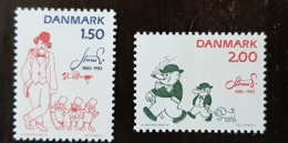 DANEMARK, Livres, Livre, Presse, Heros De BD. 2 Valeurs. MNH ** - Autres & Non Classés