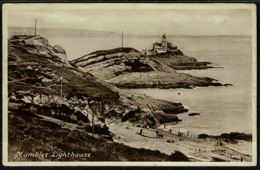 Ref 1287 - 1948 Postcard - Mumbles Lighthouse & Telegraph Station - Glamorgan Wales - Glamorgan