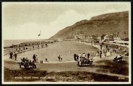 Ref 1287 - Postcard - Modet Yacht Pond - West Shore Llandudno - Caernarvonshire Wales - Caernarvonshire