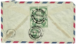 Ref 1287 - 1957 Burma Airmail Cover - 75p Rate Monywa To Bombay India - Myanmar (Burma 1948-...)