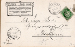 Norway, Norge, Picture Postcard To Christiana Postmarked "Nordbaner Postexp. 10.XI.05" - Briefe U. Dokumente