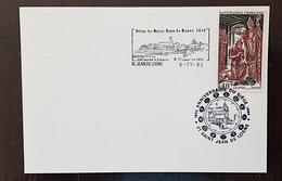 FRANCE  350 Eme Anniversaire SIEGE DE SAINT JEAN DE LOSNE En 1636. 1 Carte Commemorative. Cachet Temporaire 06/11/1986 - Filatelistische Tentoonstellingen