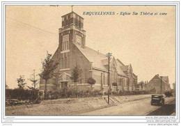 ERQUELINNES ..-- OLDTIMER . Eglise Sainte - Thérèse Et Cure . - Erquelinnes