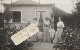 LA VARENNE  - SAINT MAUR - Trois Jolies Dames Qui Posent Avec Deux Enfants  ( Carte-photo ) - Other & Unclassified