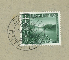 Campione D'Italia 1946 Wappen Schnecke Tessin Exklave Lugano Mussolini (1933) - 1946-47 Période Corpo Polacco