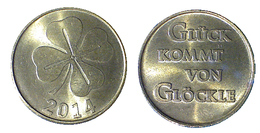 02205 GETTONE TOKEN JETON AUSTRIA? LUCKY TOKEN GLUCK KOMMT VON GLOCKLE 2014 - Autres & Non Classés