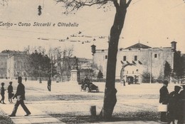 CARTOLINA: TORINO - CORSO SICCARDI E CITTADELLA (MOVIMENTATA) - F/P - B/N - VIAGGIATA - LEGGI - Enseignement, Écoles Et Universités