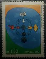 O) 2001 BRAZIL, YEAR OF DIALOGUE AMONG CIVILIZATIONS - SC 2820 . HUMAN RACES, MNH - Unused Stamps