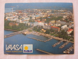 Finland 1993 Postcard " Vaasa Harbor " To England - Machine Franking - Briefe U. Dokumente