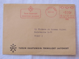 Finland 1963 Cover Turku-Abo To Turku - Machine Franking - Covers & Documents