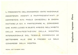 BUSTO ARSIZIO INGRESSO FIERA 1963 - Busto Arsizio