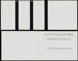 GREAT BRITAIN Test Booklet Electric Machine (perf. Print May Vary) - Errors, Freaks & Oddities (EFOs