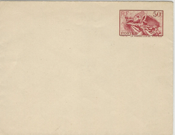1937 - Enveloppe " La Marseillaise "réf. W3 A  Doublée Papier Soie Gris  Non Utilisée - Standard Covers & Stamped On Demand (before 1995)