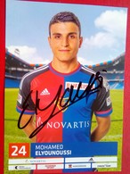 FC Basel  Mohamed Elyounoussi    Signed Card - Autógrafos
