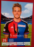 FC Basel Daniel Hoegh   Signed Card - Autógrafos