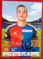 FC Basel  Kevin Bua    Signed Card - Handtekening