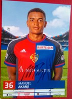 FC Basel  Manuel Akanji Signed Card - Autógrafos