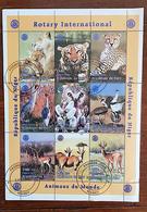 NIGER, Rotary, International, Animaux Du Monde. Oblitéré, Used (FELINS- OISEAUX- ANTILOPPES- ROTARY INTERNATIONAL- 1998 - Rotary, Lions Club