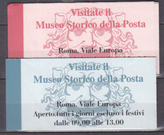 X0134 - ITALIA ITALIE CARNET Ss N°17/18   1995 Museo Della Posta  ** - Booklets