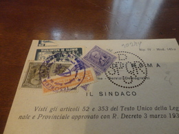 MARCHE DA BOLLO COMUNE DI ROMA- 1946 - Steuermarken