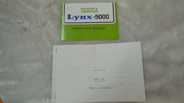 Domaine Photographie, Livret Yashica Lynx-5000 + 1 Copie En Français - Matériel & Accessoires