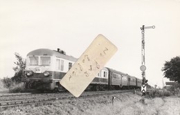 PRUSZCZ - L'autorail PKP Desservant  MALBORK à GDNYNIA En Aout 1967 ( Photo Format 14 Cm X 9 Cm ) - Polonia