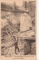 BERGUES  Bombardement (Mai-Juin 1915)La Rue De La Gare 289L - Bergues