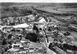 55-LEROUVIELLE- VUE AERIENNE LE CENTRE , LES CARRIERES , LE CANAL ET EN ARRIERE PLAN LA MEUSE - Lerouville