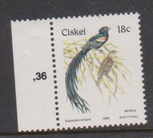 South Africa-Ciskei Scott 20 1989 Bird, Mint Never Hinged - Ciskei