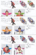 GOOD CANADA 3 FDC Set 2003 - Hockey Hall Of Fame / NHL - 2001-2010