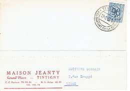 CP Publicitaire TINTIGNY 1952 - MAISON JEANTY - Librairie - Tintigny