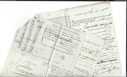 BAYONNE  Documents Roulage Pour Bordeaux   An 6  An 8  ( Vers 1800 ) Café, Sucre , Poivre , Indigo  ( Env. 25 Papiers ) - Sin Clasificación
