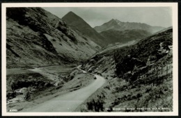 Ref 1291 - Real Photo Postcard - The Winding Road Through Glen Shiel - Ross & Cromarty - Ross & Cromarty