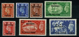 Ref 1292 - GB Stamps - British Occupation Of Italian Eritrea1951 MNH Set SG E26-E32 - Eritrea