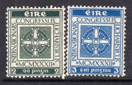 Ireland 1932 Eucharistic Congress Set Of 2, Hinged Mint, SG 94/5 - Nuevos