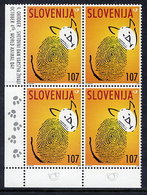 SLOVENIA 2001 Protection Of Animals Block Of 4  MNH / **  Michel 368 - Slowenien