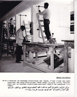ALGERIE / PROPAGANDE 1959.1961 / MAGNIFIQUE PHOTO 18X24 / ATELIER MONTAGE ELECTRIQUE - Professions