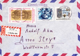 1969/70, BRD/West - Berlin, "20 Jahre Bundesrepublik Deutschland" + "IPTT - Weltkongress", Luftpost, REC, Echt Gelaufen - Airmail