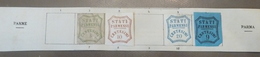 4 Beaux Timbres De Parme Sur Fragment - Parma