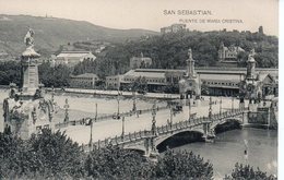 Cpa San Sébastian Puente De Maria Cristina Année 1924 - Guipúzcoa (San Sebastián)