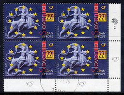 SLOVENIA 2001 Europe Day Used Block Of 4. Michel 348 - Slovenië