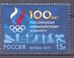 2011. 100y Of Olympic Commitee Of Russia, 1v, Mint/** - Ungebraucht