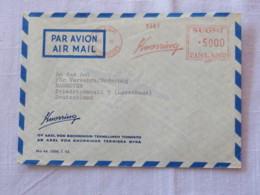 Finland 1963 Cover Helsinki To Germany - Machine Franking - Lettres & Documents