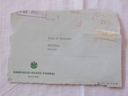 Finland 1964 Front Of Cover Helsinki To Canada - Machine Franking - Covers & Documents