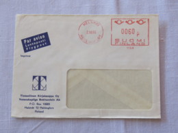 Finland 1966 Cover Helsinki - Machine Franking - Lettres & Documents