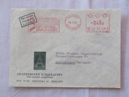 Finland 1967 Cover Helsinki To Holland - Machine Franking - Briefe U. Dokumente