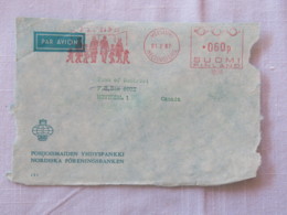 Finland 1967 Front Of Cover Helsinki To Canada - Machine Franking - Lettres & Documents